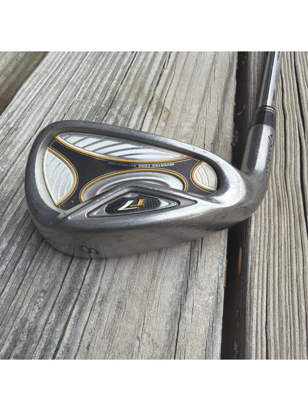 LEFT HAND TaylorMade R7 Draw 8 Iron Stiff T-Step Stiff Steel Shaft
